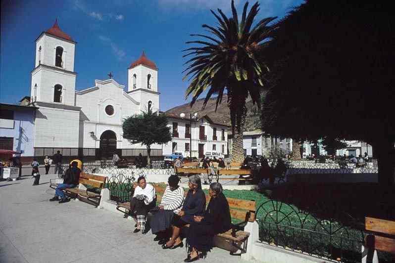 Acobamba, die Hauptstadt von La Arveja